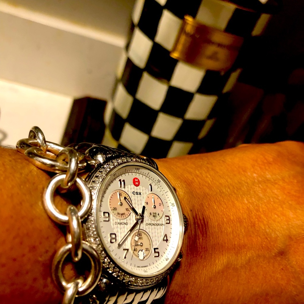 Michelle watch and Tiffany Bracletts